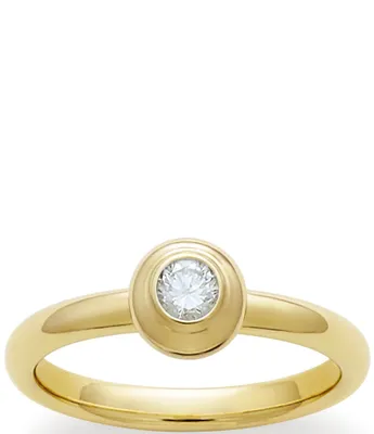 James Avery 14K Remembrance Ring April Birthstone With White Diamond