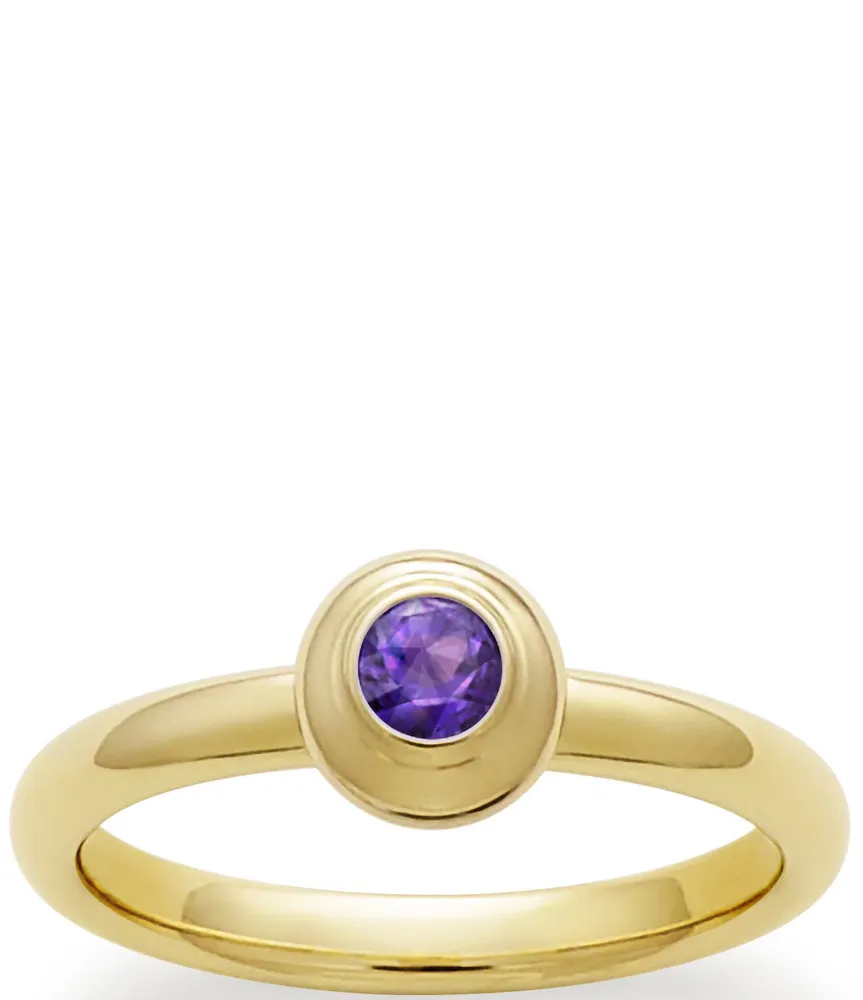 James Avery 14K Remembrance Ring February Birthstone with Amethyst