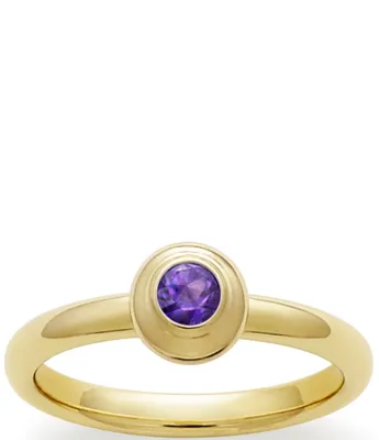 James Avery 14K Remembrance Ring February Birthstone with Amethyst