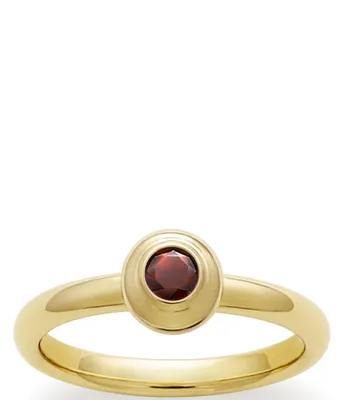James Avery 14K Remembrance Ring January Birthstone with Garnet