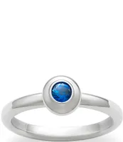 James Avery Remembrance Ring September Birthstone with Lab-Created Blue Sapphire