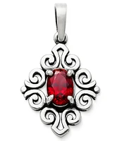 James Avery Scrolled Pendant with Gem