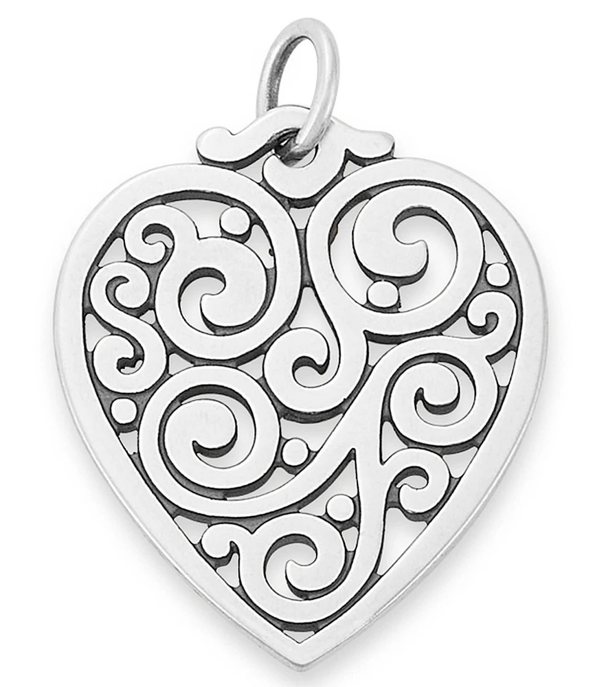 James Avery Sorrento Heart Pendant Charm