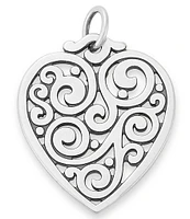 James Avery Sorrento Heart Pendant Charm