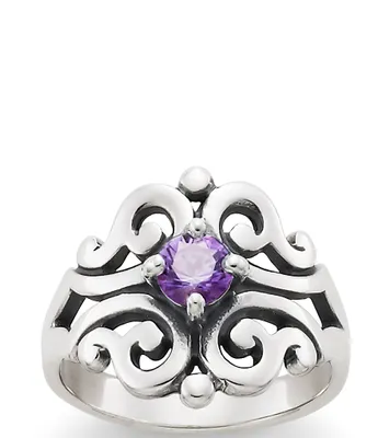 James Avery Spanish Lace Ring with Amethyst