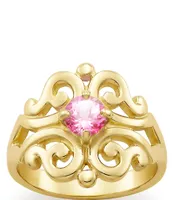 James Avery 14K Spanish Lace Ring with Lab-Created Pink Sapphire