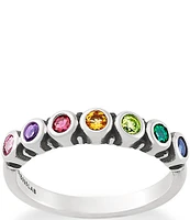 James Avery Stacker Ring with Lab-Created Multi Gemstones