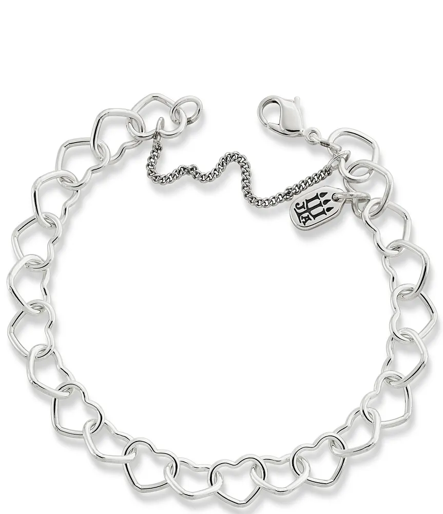 James Avery Sterling Silver Connected Hearts Charm Bracelet