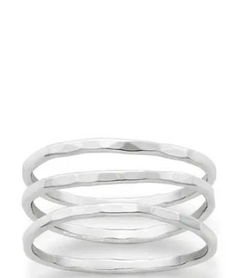 James Avery Sterling SIlver Delicate Forged Rings