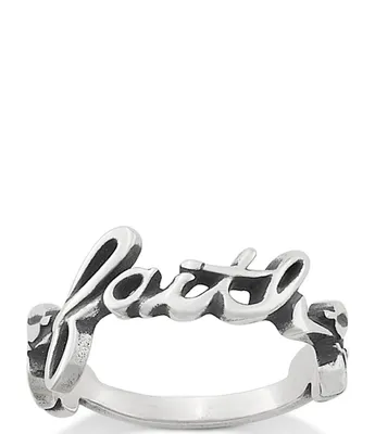 James Avery Sterling Silver Faith Ring