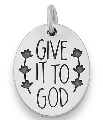 James Avery Sterling Silver Give It To God Charm