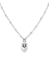 James Avery Sterling Silver Sacred Heart Pendant Necklace