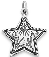 James Avery Sterling Silver Western Sky Star Charm