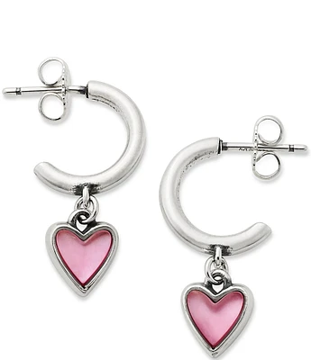 James Avery Sweetheart Pink Doublet Hoop Ear Posts