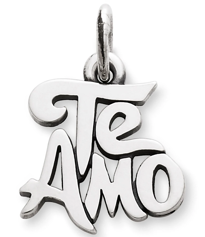 James Avery Te Amo Sterling Silver Charm