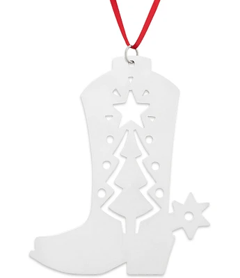 James Avery Western Boot Christmas Ornament