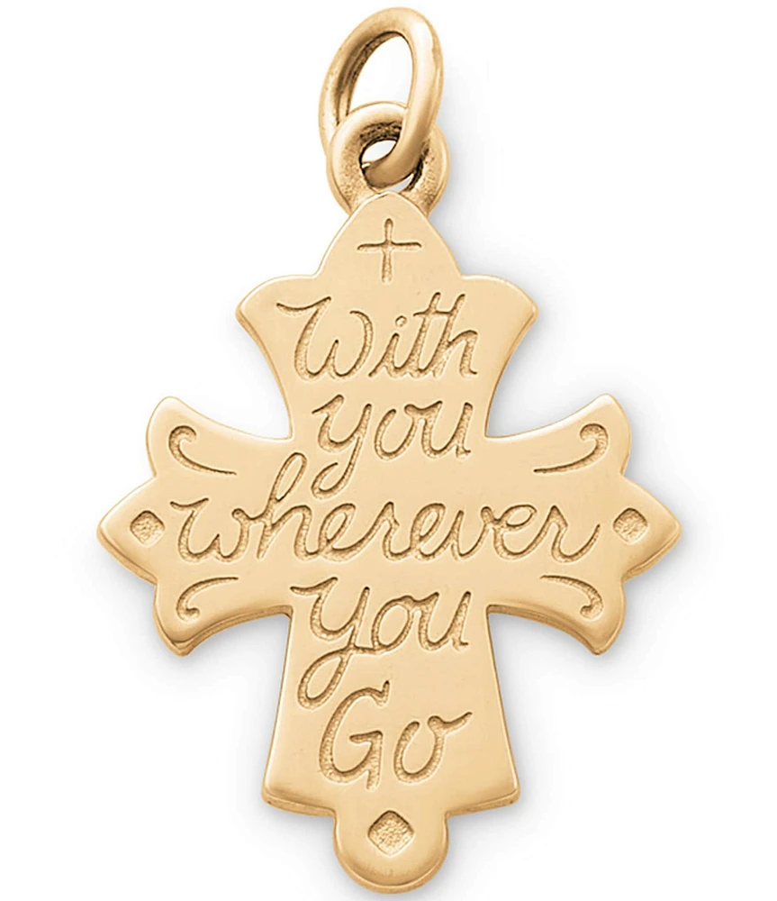 James Avery With You Wherever You Go Cross Charm