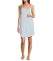 Jasmine & Ginger Sleeveless Scoop Neck Woven Tie-Dye Chemise