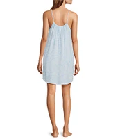 Jasmine & Ginger Sleeveless Scoop Neck Woven Tie-Dye Chemise