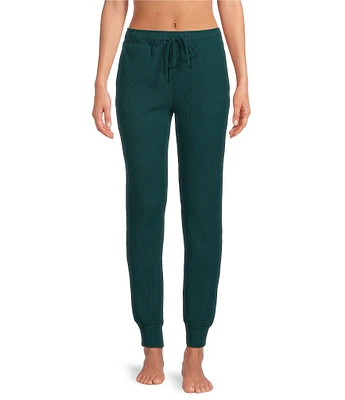 Jasmine & Ginger Solid Brushed Waffle Sleep Joggers