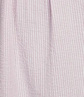Jasmine & Ginger Striped Seersucker Sleeveless Scoop Neck Chemise