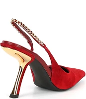 Jeffrey Campbell Arquois Suede Slingback Pumps