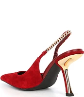 Jeffrey Campbell Arquois Suede Slingback Pumps