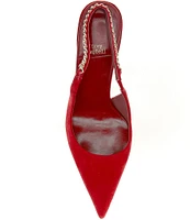 Jeffrey Campbell Arquois Suede Slingback Pumps