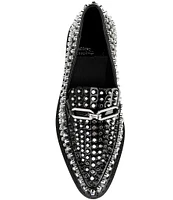 Jeffrey Campbell Choux Studded Patent Platform Wedge Loafers