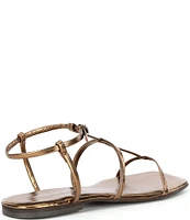 Jeffrey Campbell Corinth Metallic Leather Gladiator Strappy Sandals