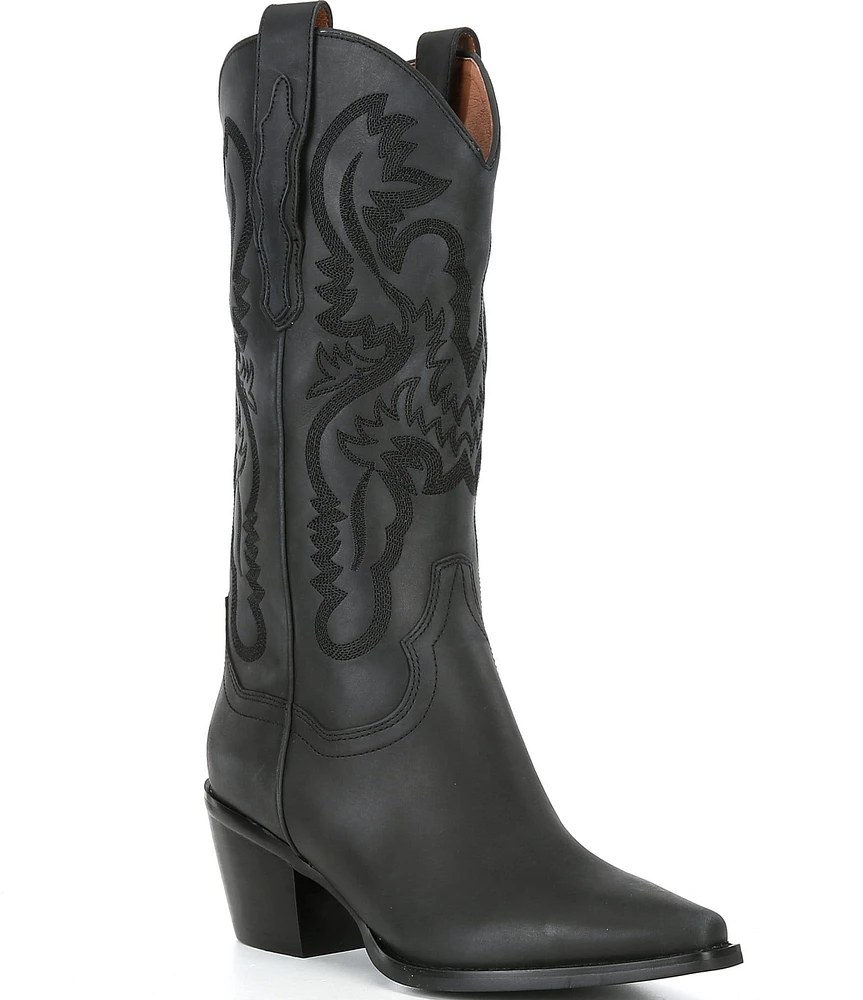 Jeffrey Campbell Dagget Leather Western Inspired Boots