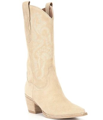 Jeffrey Campbell Dagget Suede Western Inspired Boots