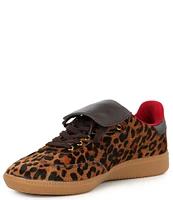 Jeffrey Campbell Dillan Calf Hair Leopard Print Sneakers