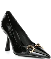 Jeffrey Campbell Estella Leather Bit Buckle Pumps