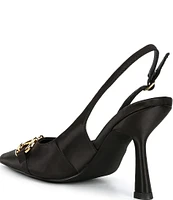 Jeffrey Campbell Estella Satin Slingback Pumps