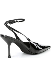 Jeffrey Campbell Executive Patent Ankle Strap Pumps