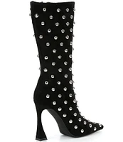 Jeffrey Campbell Fancy Suede Dome Stud Boots