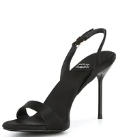 Jeffrey Campbell Go Getter Satin Slingback Dress Sandals