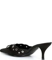 Jeffrey Campbell Gratis Hardware Detail Satin Mules