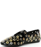 Jeffrey Campbell Grommet Leather Mary Jane Flats