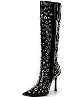 Jeffrey Campbell Holey Leather Grommet Boots