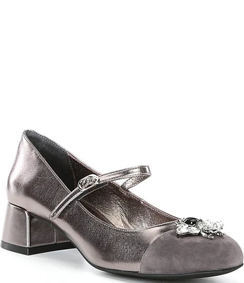 Jeffrey Campbell Jitterbug Leather Mary Jane Pumps