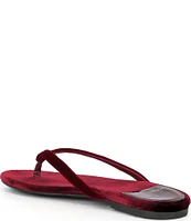 Jeffrey Campbell Kierra Velvet Thong Flip Flop Sandals