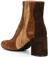 Jeffrey Campbell Lavalamp Colorblock Suede Ankle Booties