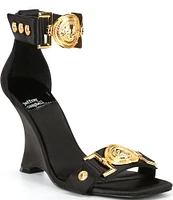 Jeffrey Campbell Leonite Satin Wedge Sandals