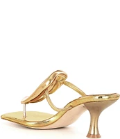 Jeffrey Campbell Linq Leather Gold Hardware Thong Sandals