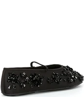 Jeffrey Campbell Nannette Satin Embellished Mary Jane Flats