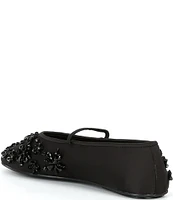 Jeffrey Campbell Nannette Satin Embellished Mary Jane Flats