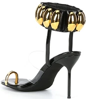 Jeffrey Campbell Occasion Leather Toe Ring Dress Sandals