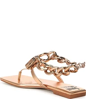 Jeffrey Campbell Ring On It Embellished Chain Thong Sandals